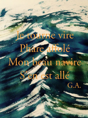 maritime / Aquarelle / Impression sur papier aquarelle / Marouflage sur dibond