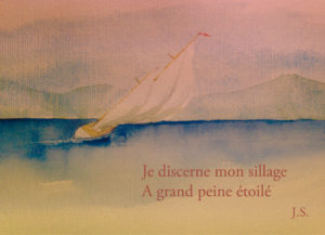 maritime / figuratif / Aquarelle / Impression sur papier aquarelle / Marouflage sur dibond / Caisse américaine