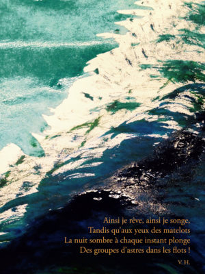 maritime / abstrait / Aquarelle / Impression sur papier aquarelle / Marouflage sur dibond / Caisse américaine