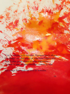 abstrait / Aquarelle / Impression sur papier aquarelle / Marouflage sur dibond